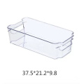 Economical custom design plastic drawer refrigerator organizer bins with handle